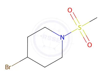 Chemical structure of 4-bromo-1-(methylsulfonyl)piperidine