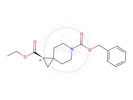 Chemical structure of 6-Benzyl 1-ethyl (R)-6-azaspiro[2.5]Octane-1,6-dicarboxylate