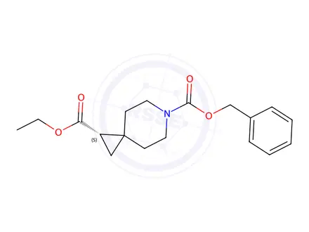 Chemical structure of 6-Benzyl 1-ethyl (S)-6-azaspiro[2.5]Octane-1,6-dicarboxylate