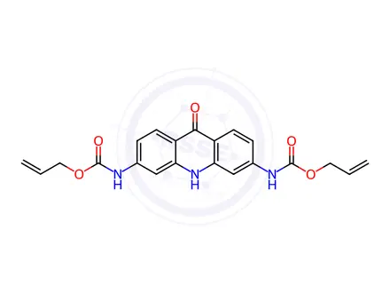 Chemical structure of 2,7-Bis(alloxycarbonylamino)-9(10H)acridine