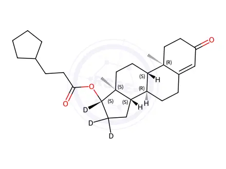 Chemical structure of estosterone Cypionate-d3