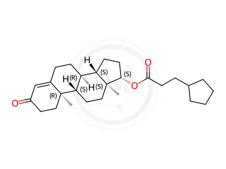 Chemical structure of Testosterone cypionate