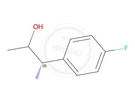 Chemical structure of (1S)-1-amino-1-(4-fluorophenyl)propan-2-ol