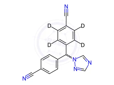Chemical structure of Letrozole-d4