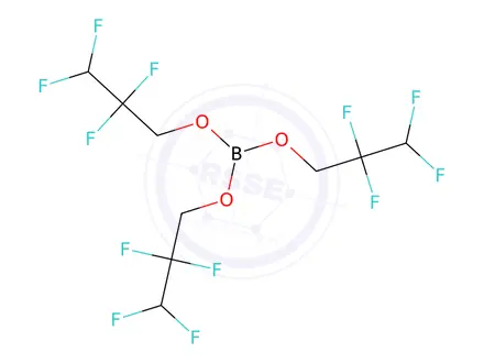 Chemical structure of Tris(2,2,3,3-tetrafluoropropoxy)borane