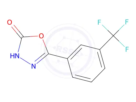 Chemical structure of 5-[3-(Trifluoromethyl)phenyl]-3H-1,3,4-oxadiazol-2-one