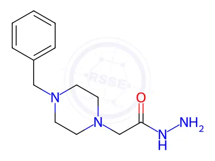 Chemical structure of 4-Benzyl-1-piperazineacetic Acid Hydrazide