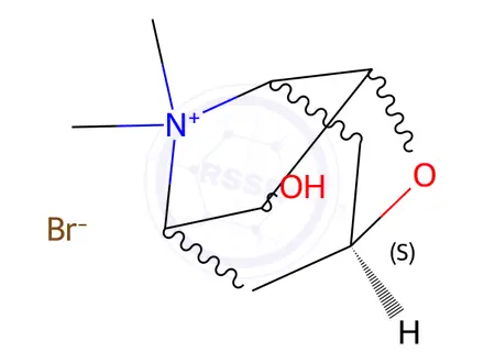 Chemical structure of Scopoline Methobromide