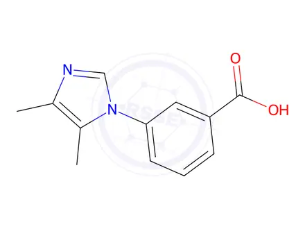 Chemical structure of 3-(4,5-Dimethyl-1H-imidazol-1-yl)benzoic acid