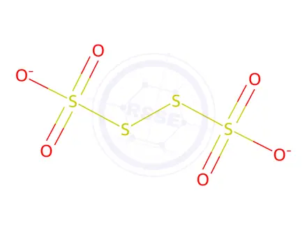 Chemical structure of Potassium tetrathionate