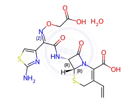 Chemical structure of Cefixime trihydrate