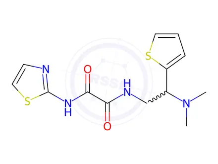Chemical structure of N1-(2-(Dimethylamino)-2-(thiophen-2-yl)ethyl)-N2-(thiazol-2-yl)oxalamide