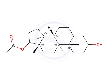 Chemical structure of (3,5,17)-17-ACETATE ANDROSTANE-3,17-DIOL