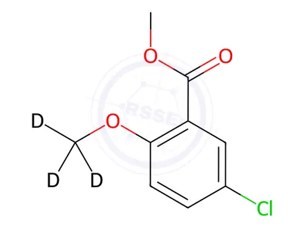 Chemical structure of Methyl 5-Chloro-2-methoxy-d3-benzoate