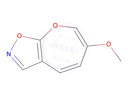 Chemical structure of Oxepino[3,2-d]isoxazole, 6-methoxy-(9CI)