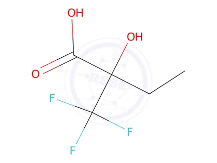 Chemical structure of 2-Hydroxy-2-(trifluoromethyl)butyric acid