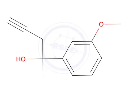 Chemical structure of 2-(3-Methoxyphenyl)-4-pentyn-2-ol