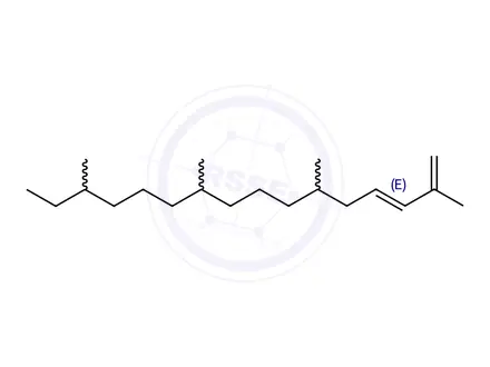 Chemical structure of Hexadecadiene, 2,6,10,14-tetramethyl-