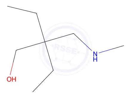 Chemical structure of 2-Ethyl-2-[(methylamino)methyl]butan-1-ol