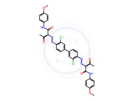 Chemical structure of Pigment Yellow 170