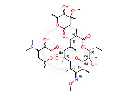 Chemical structure of Azithromycin Impurity S