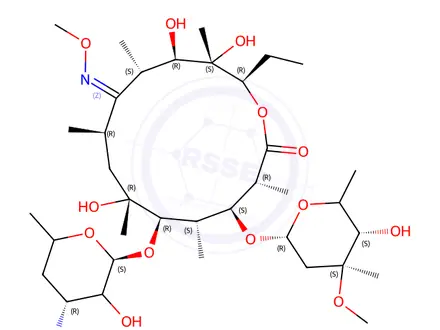 Chemical structure of Erythromycin Impurity 12