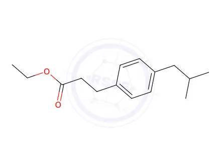 Chemical structure of 3-(4-ISOBUTYL-PHENYL)-PROPIONIC ACID ETHYL ESTER