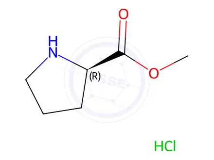 Chemical structure of D-Proline methyl ester hydrochloride