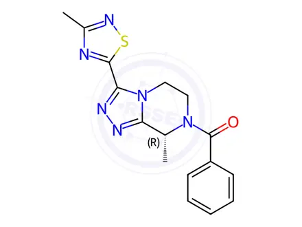 Chemical structure of Fezolinetant Desfluro Impurity