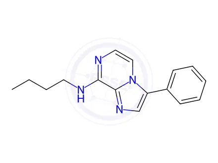 Chemical structure of N-Butyl-3-phenylimidazo[1,2-a]pyrazin-8-amine