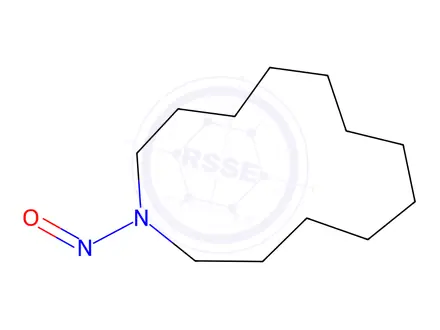 Chemical structure of N-nitrosododecamethyleneimine