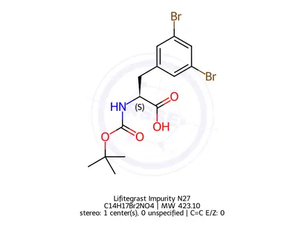 Chemical structure of Lifitegrast Impurity N27
