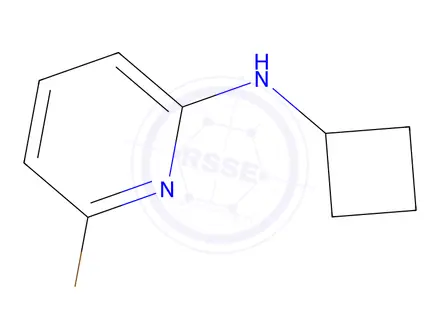 Chemical structure of 6-Bromo-N-cyclobutylpyridin-2-amine