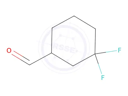Chemical structure of 3,3-Difluorocyclohexane-1-carbaldehyde