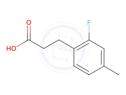 Chemical structure of 3-(2-Fluoro-4-methyl-phenyl)-propionic acid