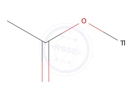 Chemical structure of Acetic acid, thallium(1+) salt (1:1)