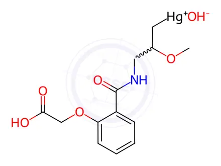 Chemical structure of MERSALYL ACID