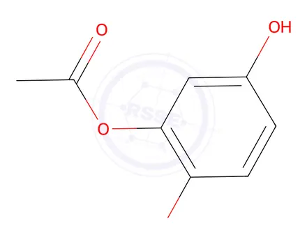 Chemical structure of 4-Methoxy-1,3-benzenediol 3-Acetate