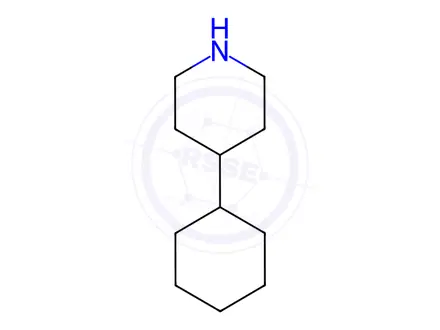 Chemical structure of 4-Cyclohexylpiperidine