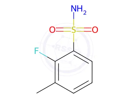 Chemical structure of 2-fluoro-3-methylbenzene-1-sulfonamide