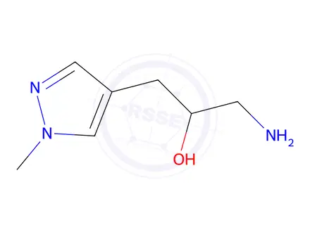Chemical structure of 1-Amino-3-(1-methyl-1h-pyrazol-4-yl)propan-2-ol