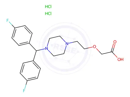 Chemical structure of EFLETIRIZINE 2HCL