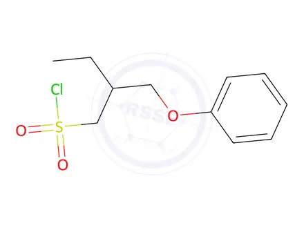 Chemical structure of 2-(Phenoxymethyl)butane-1-sulfonyl chloride
