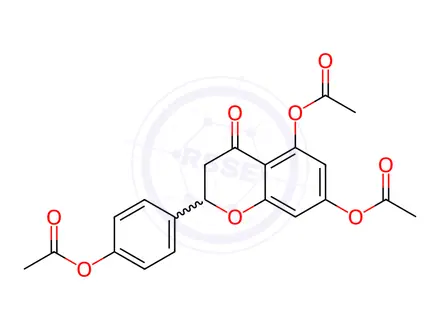 Chemical structure of Naringenintriacetate