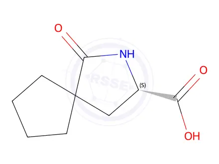 Chemical structure of (S)-1-oxo-2-azaspiro[4.4]Nonane-3-carboxylic acid