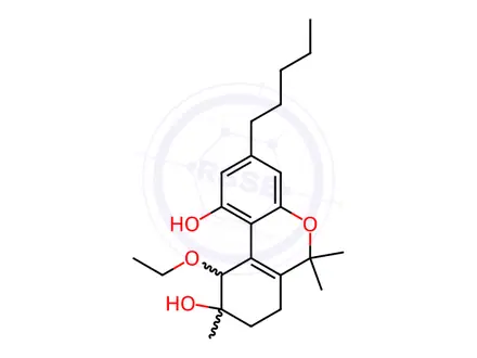 Chemical structure of 10-O-Ethylcannabitriol