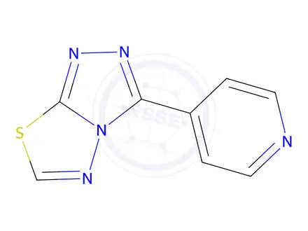 Chemical structure of 3-(4-pyridinyl)-1,2,4-Triazolo[3,4-b][1,3,4]thiadiazole 3-(Pyridin-4-yl)-[1,2,4]triazolo[3,4-b][1,3,4]thiadiazole