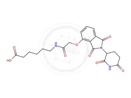 Chemical structure of Thalidomide-O-acetamido-C5-acid