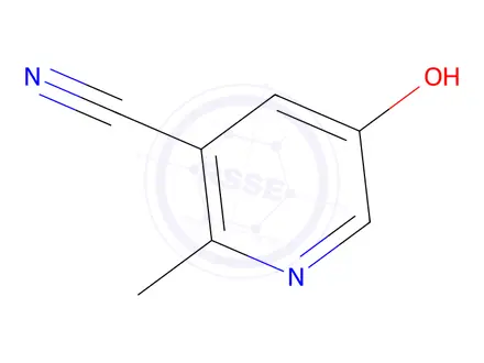 Chemical structure of 5-Hydroxy-2-methylnicotinonitrile