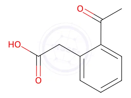 Chemical structure of 2-(2-acetylphenyl)acetic acid